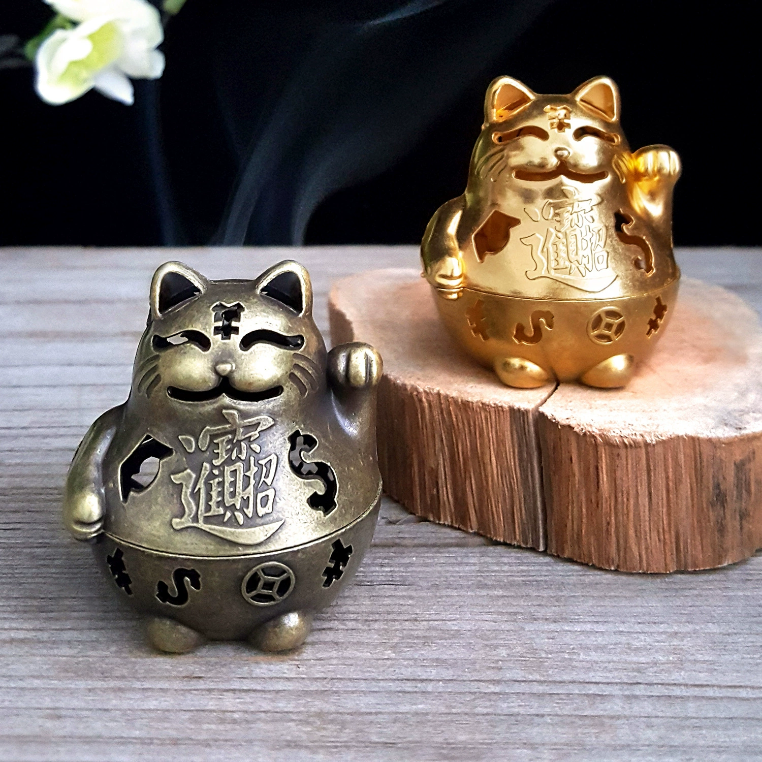 Популярная трансграничная курильница Lucky Cat, креативная спираль для благовоний, бытовая клубная ароматерапевтическая горелка, вырезанный держатель для благовоний