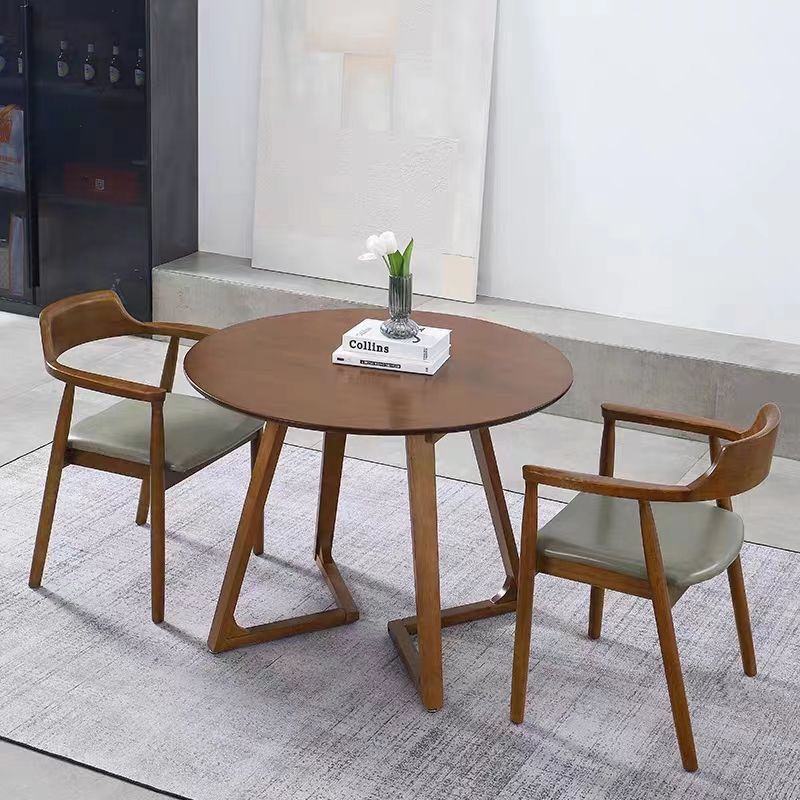 Nordic Round Table Dining Table Simple Modern Balcony Dining Table and Chair Combination Home Negotiation Small Apartment Table Living Room Round