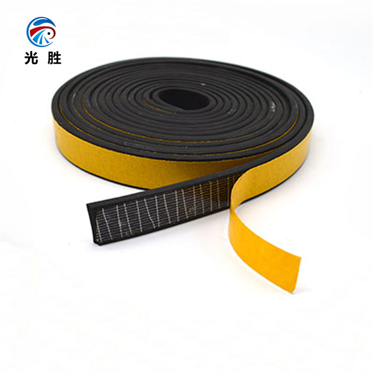 橡胶发泡胶条三元乙丙发泡条EPDM防撞条海绵自粘密封条橡胶密封条