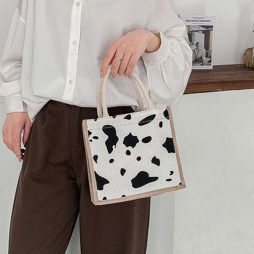 Korean ins cute handbag female summer new student hand-carrying lunch box lunch bag out snack bag trendy