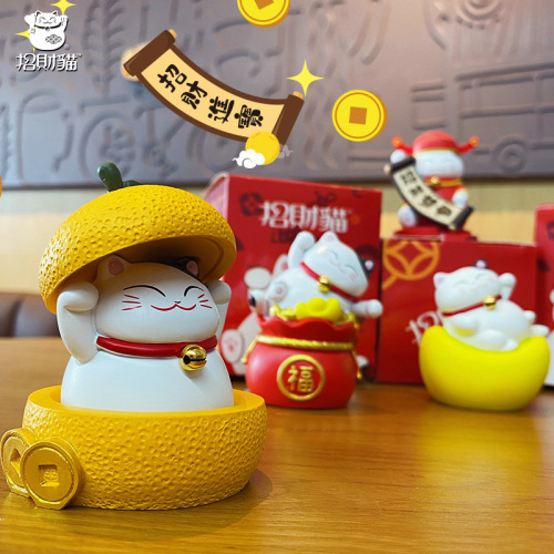 Baimao genuine lucky cat ornaments for women, creative trendy car ornaments, creative home desktop ornaments, gifts