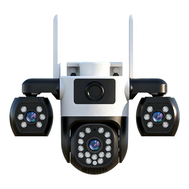 Explosión transfronteriza V380 triple lente 4G teléfono móvil de monitoreo remoto HD inteligente wifi cámara impermeable de 360 grados