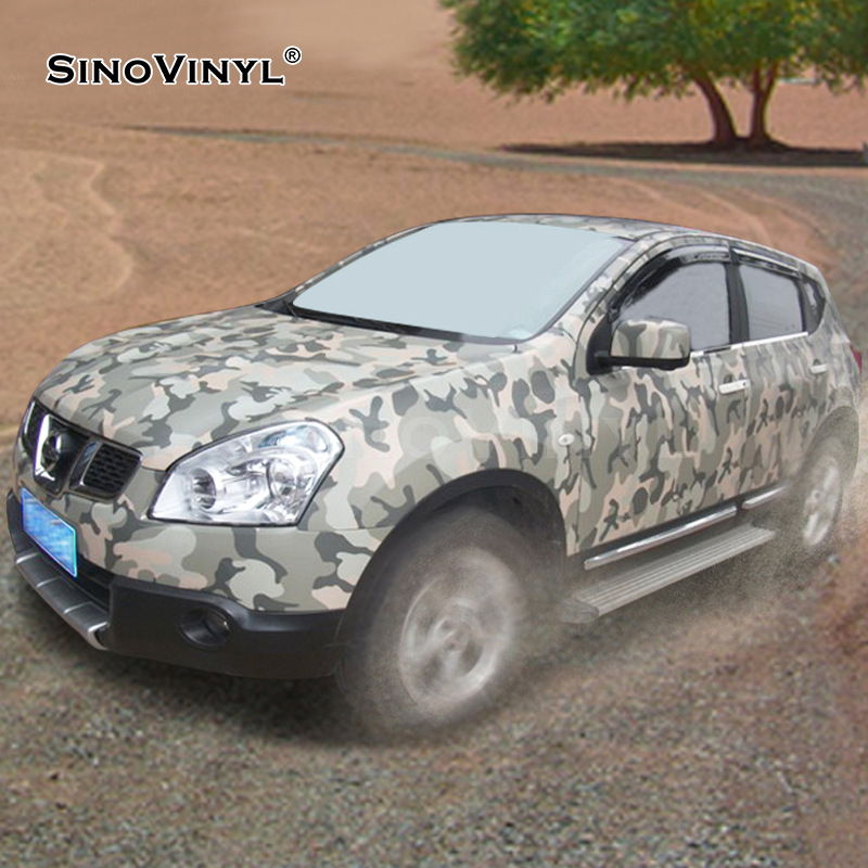 Desierto bosque digital camuflaje color cambiante película cuerpo decoración camuflaje película coche creativo personalizado pegatinas de coche ventas directas