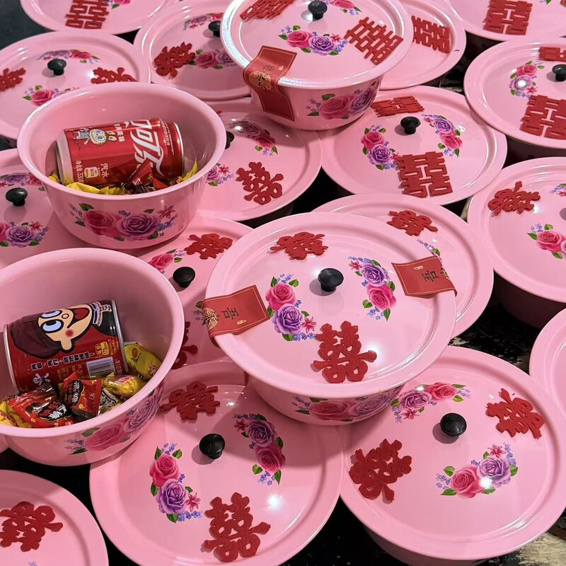 Wholesale Wedding Pots, Wash Basins, Souvenirs, Enamel Basins with Lids, Soup Basins, Noodle Basins, Hot-Selling Items Wholesale Wedding Pots, Wash Basins, Souvenirs, Enamel Basins with Lids, Soup Basins, Noodle Basins, Hot-Selling Items
