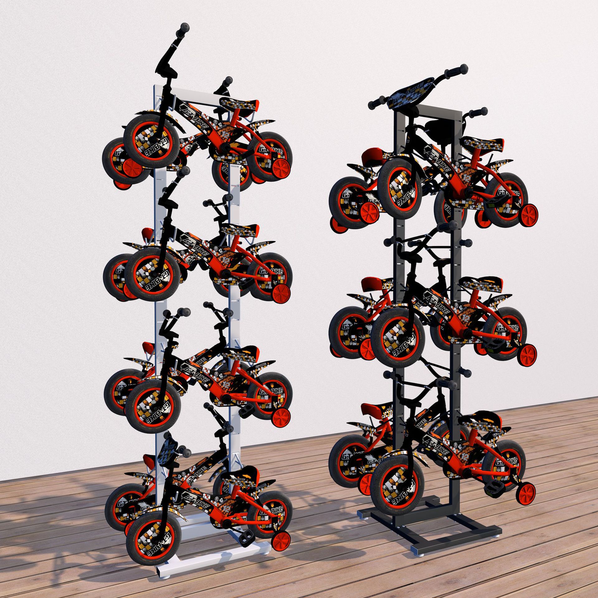 儿童单车展示架平衡车货架自行车陈列架子童车架厂家批发专用收纳