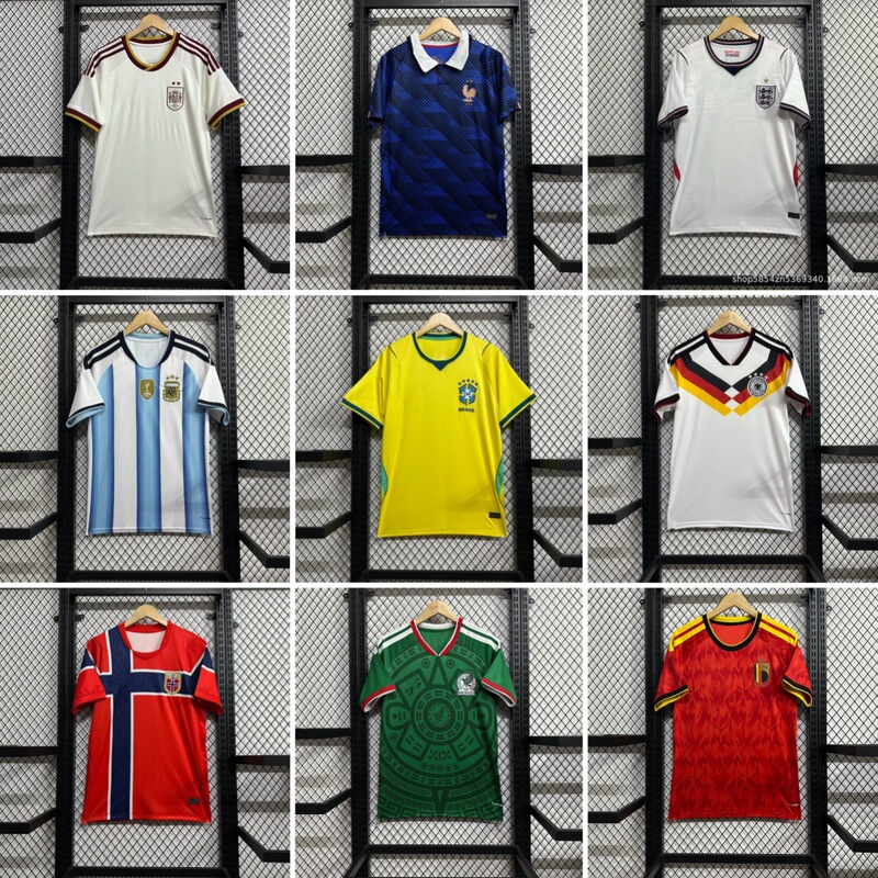 26-27 World Cup in the United States, Canada, and Mexico: Brazil, Mexico, France, Germany, Argentina, England Football Jerseys