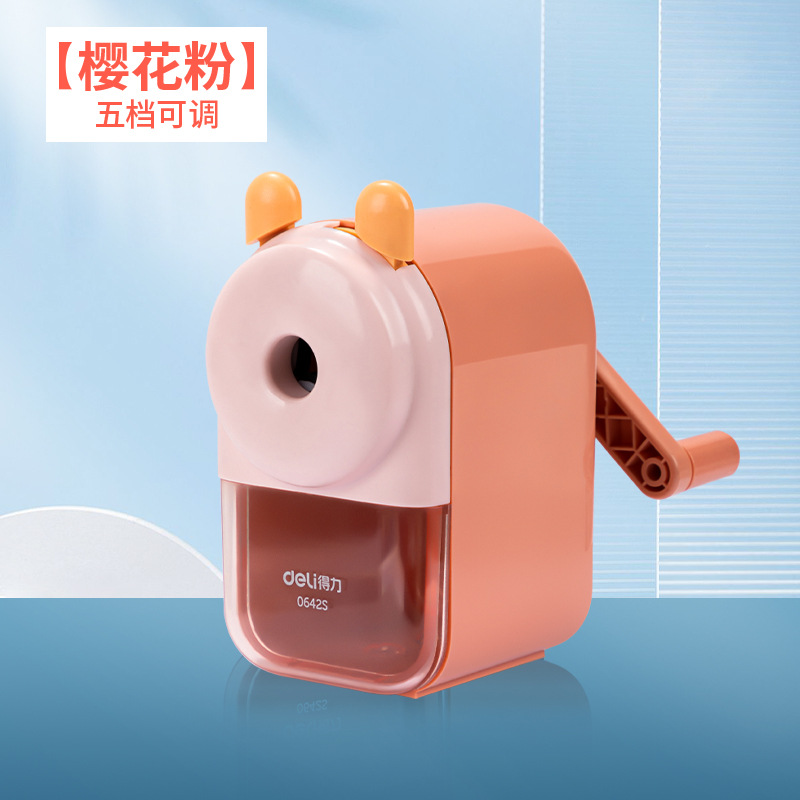 Sacapuntas Deli Sacapuntas con manivela Sacapuntas Sacapuntas Sacapuntas Sacapuntas para niños y estudiantes de primaria Automático