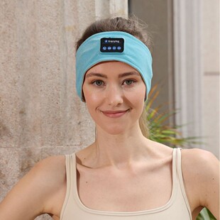 Cross-Border Popular Bluetooth Headband Wireless Sleep Headphones Music Sports Headscarf Light-Blocking Eye Mask Bluetooth Headband