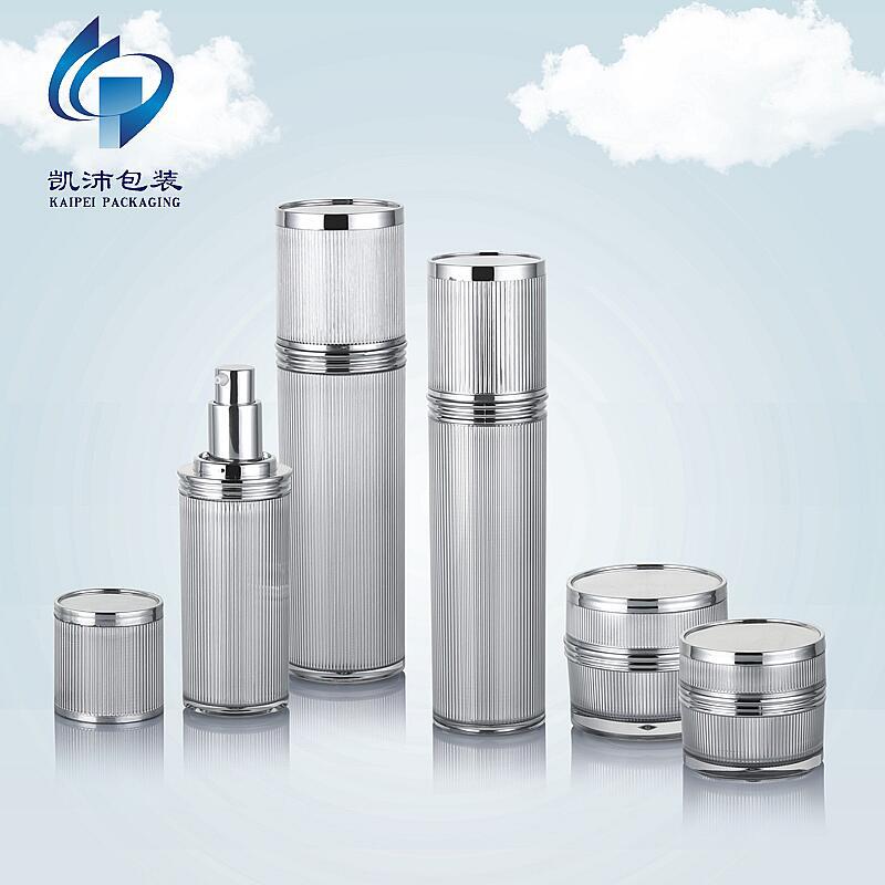 新款60ml 120ml彩钻格子亚克力乳液瓶 喷雾瓶套装系列