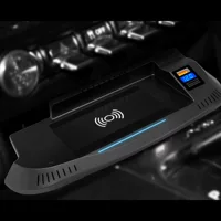 Подходит для автомобильных беспроводных зарядных устройств Ford Mustang, модификаций аксессуаров с быстрой зарядкой
