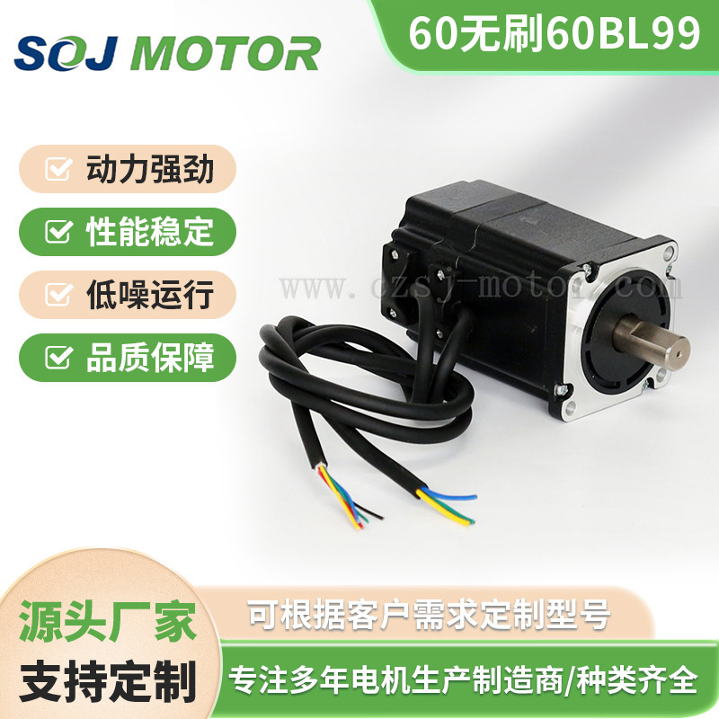 S60Bl99 Dc Brushless Motor 24V48V310V200W0.65Nm3000 Rpm Low Noise Manufacturer Spot