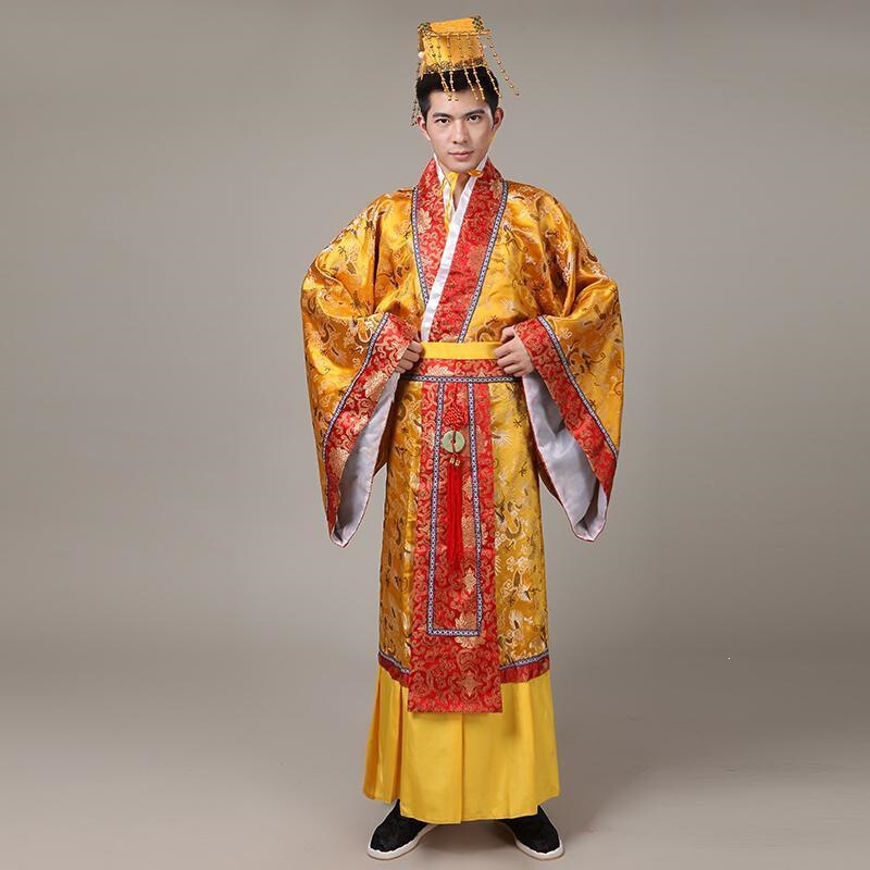 Ancient Costume of the Tang Dynasty Emperor, Qin Dynasty Hanfu, Ancient Dragon Robe, Prince's Costume, Performance Costume for Adult Men Ancient Costume of the Tang Dynasty Emperor, Qin Dynasty Hanfu, Ancient Dragon Robe, Prince's Costume, Performance Costume for Adult Men