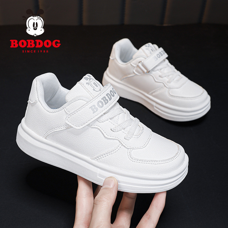 Babudou Children's Shoes 2024 Spring and Summer Student White Shoes Boys Single Mesh Breathable Running Shoes Girls White Sports Shoes