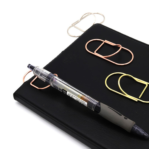Fatty Metal Pen Holder Creative Notebook Accessory Convenient to Carry Paperclip Pen Rack Pen Clip Wholesale