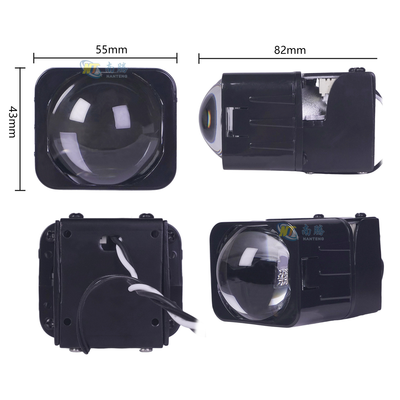 Lámpara de automóvil Lente de matriz de doble luz de distancia y cerca del faro LED de automóvil 1.5 pulgadas Matriz de alta potencia Lámpara de modificación de camión image 7