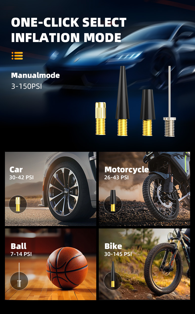 Eaby Car Air Pump Wireless Portable Car Digital Display Air Pump High Power Tire 22 Cylinder Air Pump