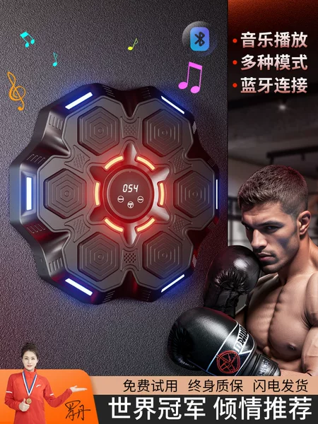 Cross-Border Popular Smart Boxing Target Bluetooth Music Boxing Wall Target Home Adult and Children Training Music Boxing Machine