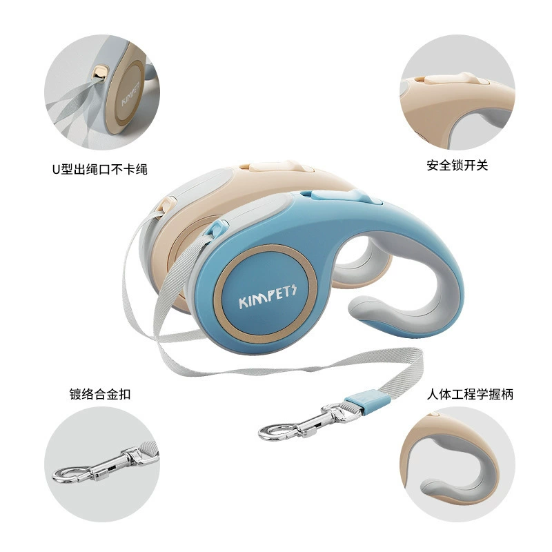 Retractable Dog Leash, Automatic Telescopic 3 m / 5 m, ergonomic handle, anti-tangle