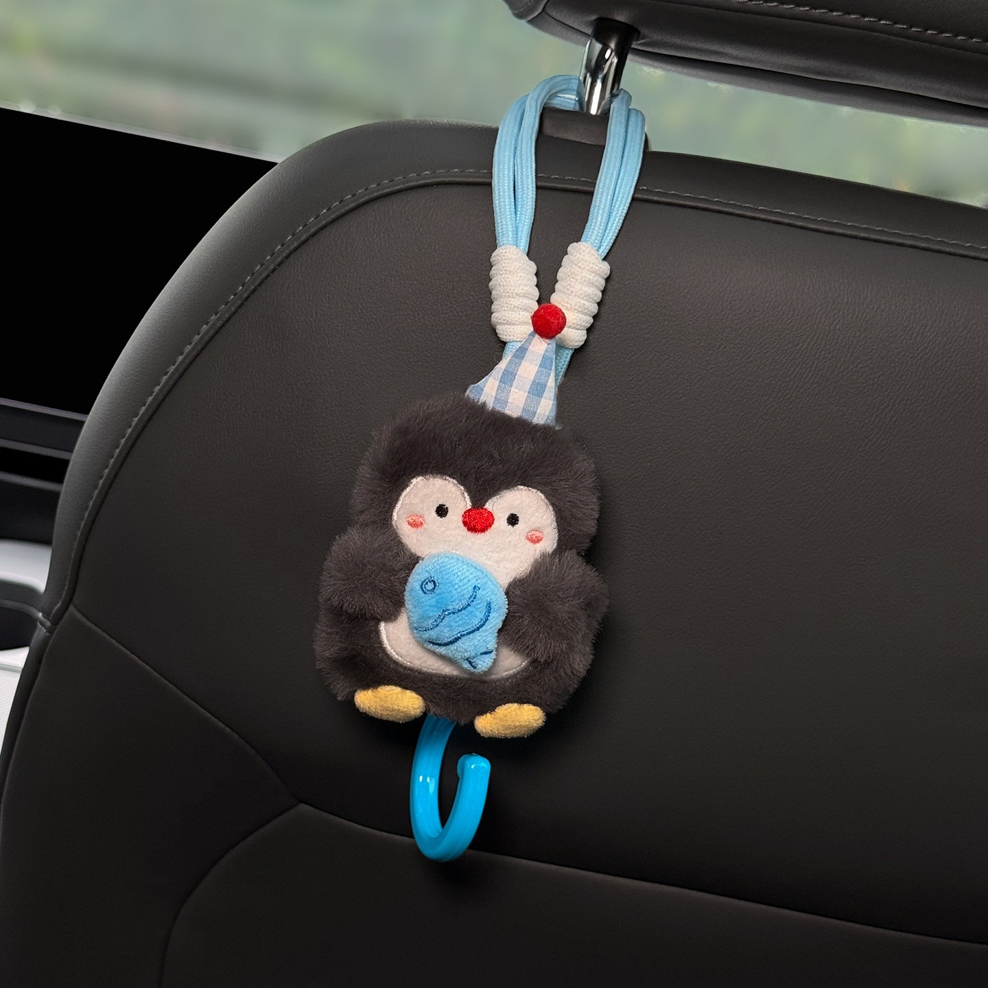 2026 Penguin Car Tissue Holder, Hanging Tissue Box for Front and Rear Car Seats, Cute Car Hook for Women