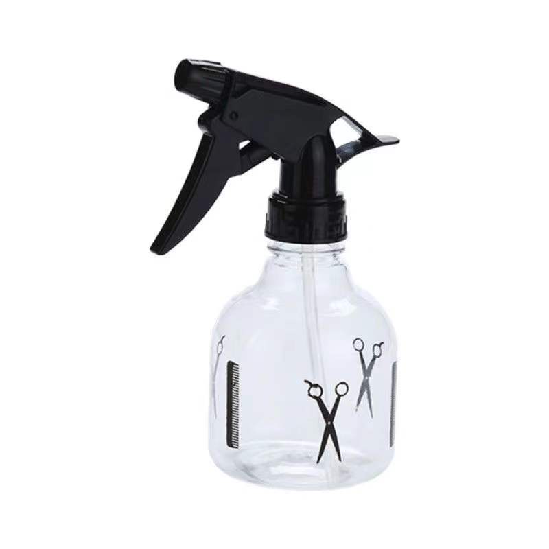 Barbería pulverización de agua pulverización de agua pulverización de maquillaje transparente prensado barbería tijeras pulverización de fábrica fuente al por mayor image 5