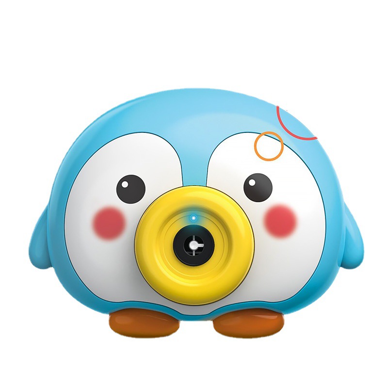 地摊货儿童电动企鹅泡泡机小猪自动吹泡泡相机甜甜圈泡泡水枪玩具