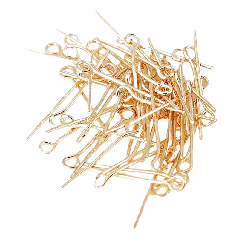 High-Quality Electroplated DIY Jewelry Needles, Metal Jewelry Accessories, Nine-Character Needles, 9-Character Needles, Beading Materials, Wholesale by the Pound from the Source
