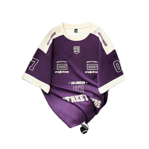 New Customer Discount - High-Quality American Retro NFI Men's Fashion Brand Loose and Versatile Printed Short-Sleeve T-Shirt