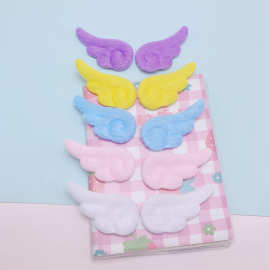 双面毛绒小天使翅膀diy发夹头饰发饰品配件鞋包袜子蛋糕插牌装饰