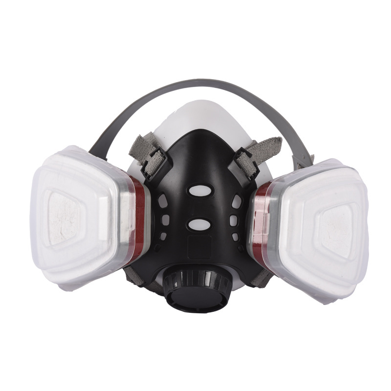 化工厂防毒口罩电焊工防尘油漆面具护目镜全面罩喷漆专用放毒氧气