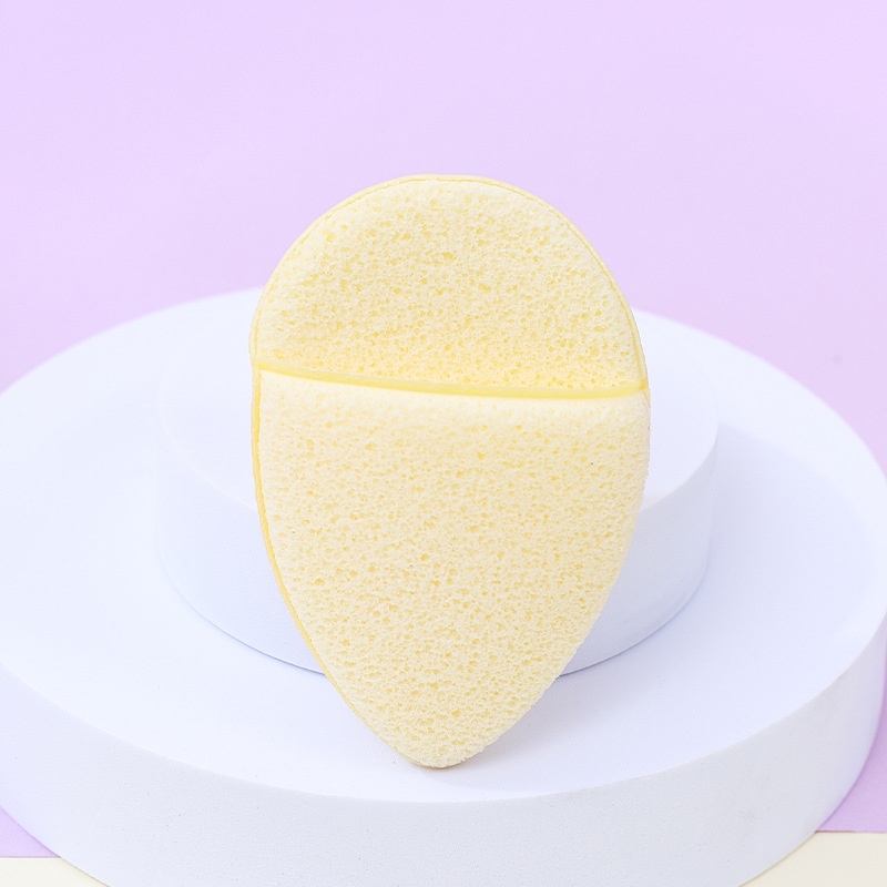 Fábrica de gota de agua personalizada guante super grande lavado facial limpieza facial esponja polvo limpieza facial