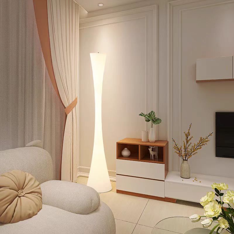 Small Waist Floor Lamp Living Room Bedroom Homestay Sofa Decorative Atmosphere Lamp Cream Style Designer Vertical Table Lamp