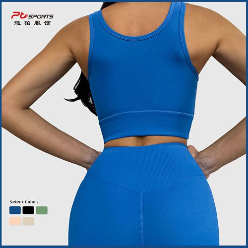 European and American yoga wear, ribbed sports suit, drawstring long-sleeved yoga wear, cross-waist yoga pants, side-opening flared pants