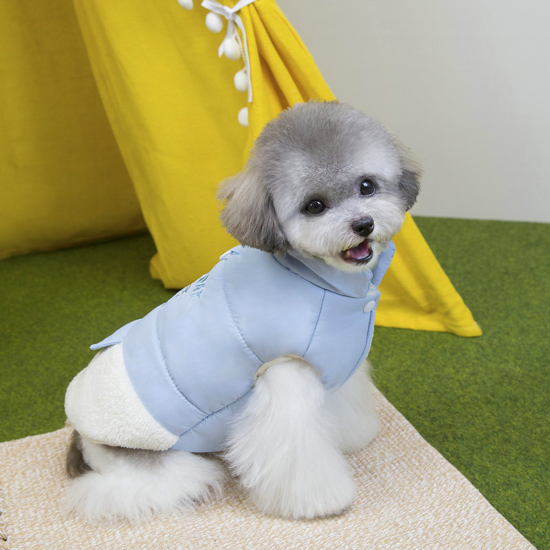 狗狗毛绒衣服秋冬款可爱时尚宠物服装博美狗衣服绒25一天棉背心|undefined