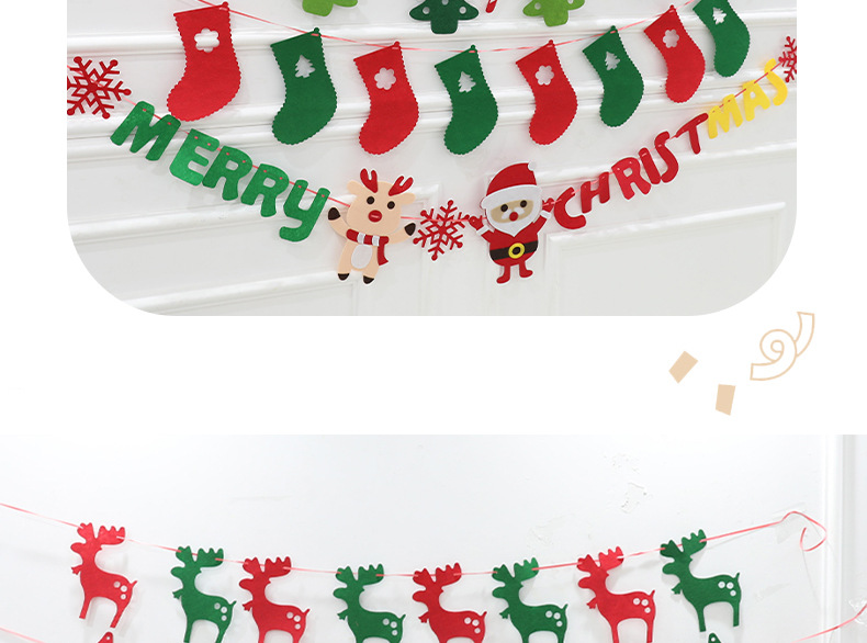 Christmas Christmas Tree Deer Nonwoven Party Flag display picture 1