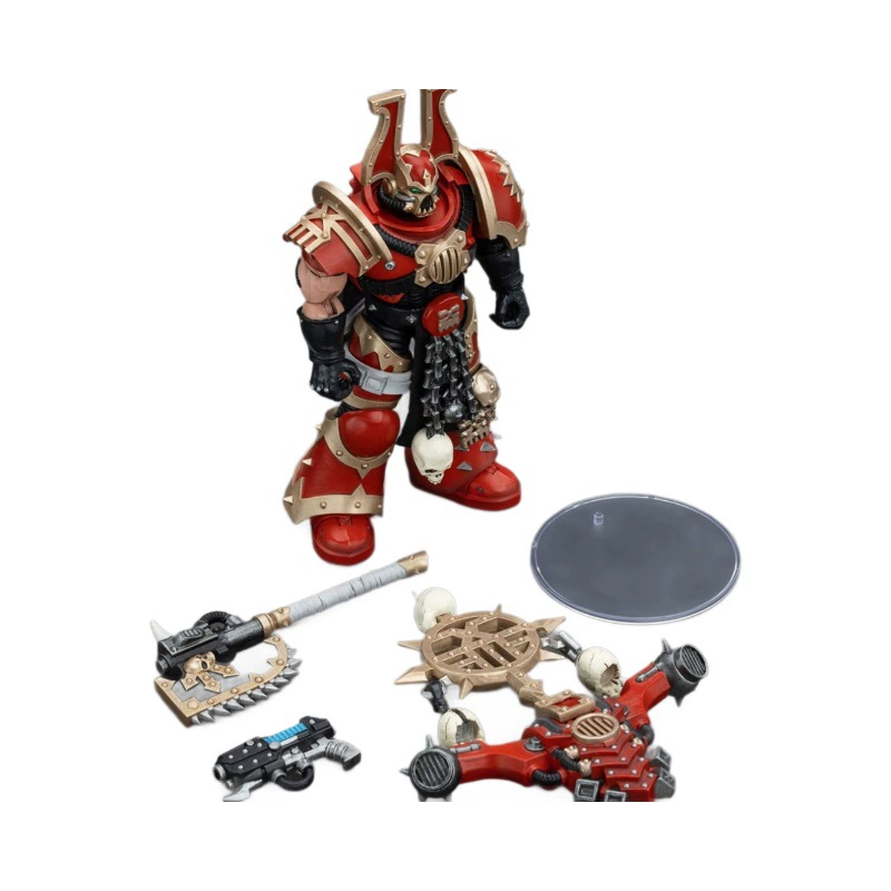 JOYTOY Dark Source Warhammer 40K World-Swallower Terror Berserker Master Three 1:18 — фигурка с подвижными солдатами, праздничный подарок