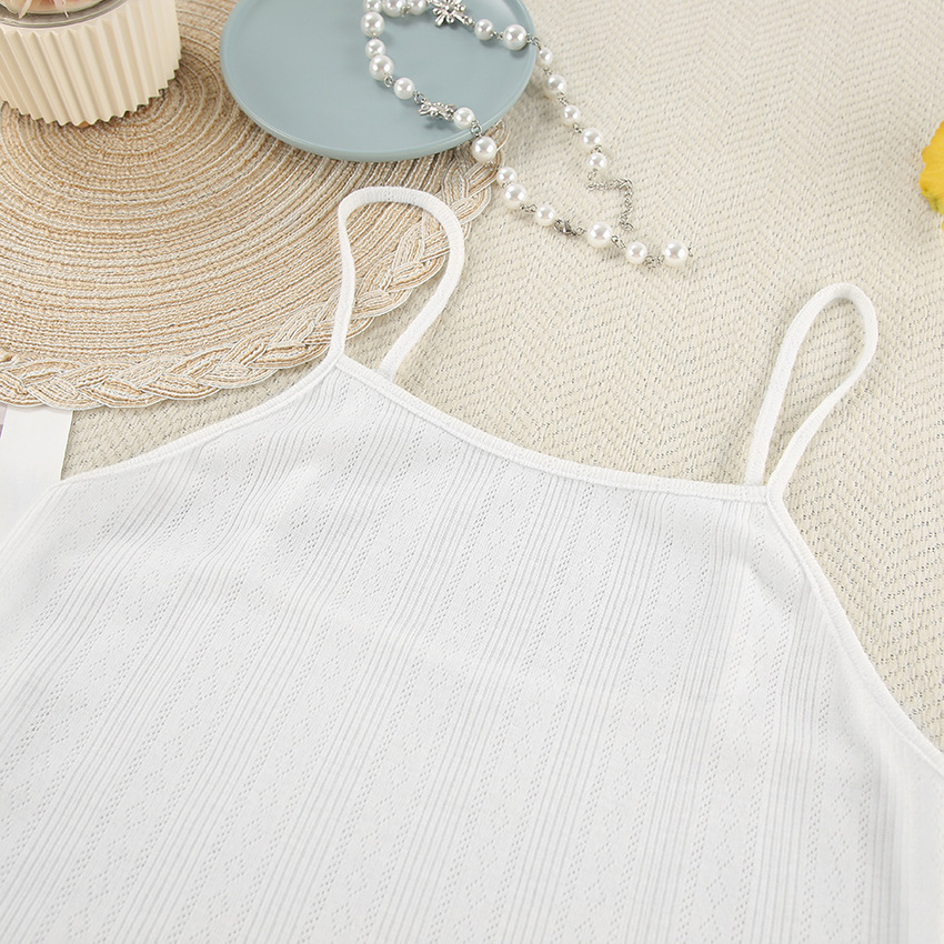 Conjunto de camisola e calções de malha branco pijama_voghion.com