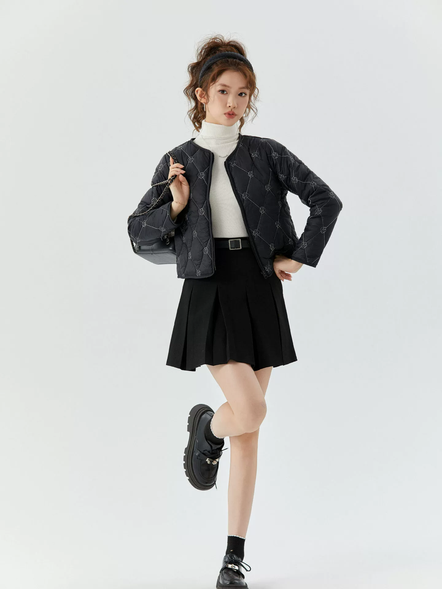 Demi‑season Short Down Jacket (Shirt Xuan Clothing), Cotton‑padded, City Casual for Women