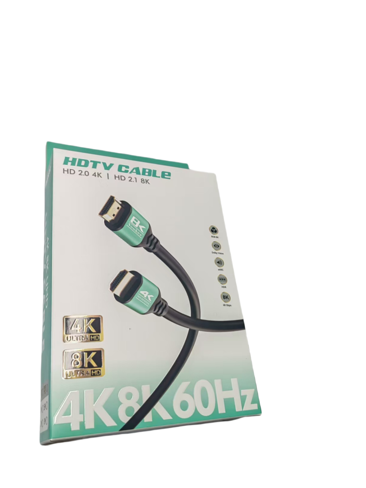 HDTV ケーブル バージョン 2.1 は、8K ディスプレイ TV コンピュータ プロジェクター HDMI 高解像度ケーブル インターフェイス ケーブルに適しています。