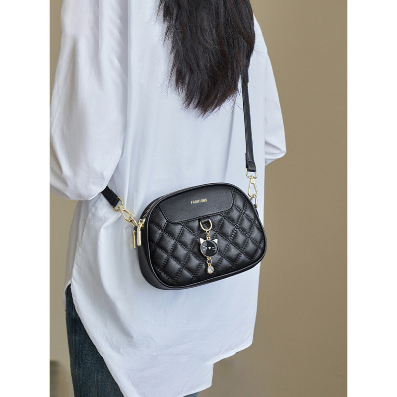 2026 New Fashion Travel Bag for Women, High-End Style Single-Shoulder Chanel-Style Solid Color Quilted Bag, Women's Crossbody Bag