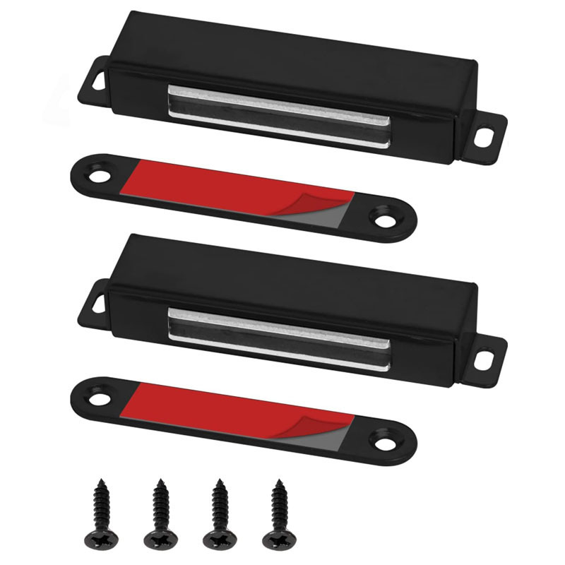 Black stainless steel cabinet door magnetic door touch strong magnet kitchen door suction door wardrobe touch beads factory wholesale