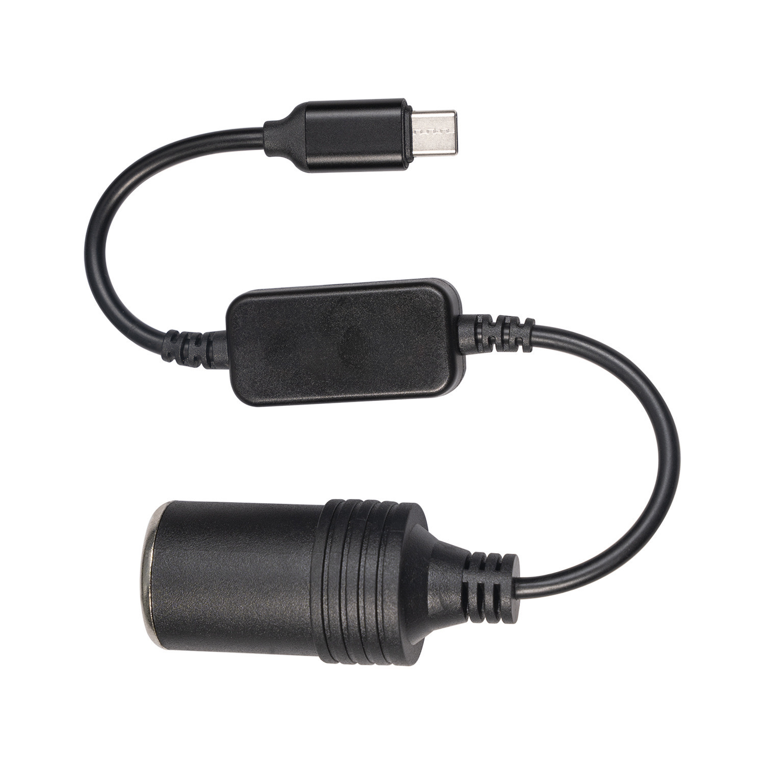 Car Plug Power Cord Driving Recorder Type-C to Cigarette Lighter Socket 5V to 12V Boost Cable