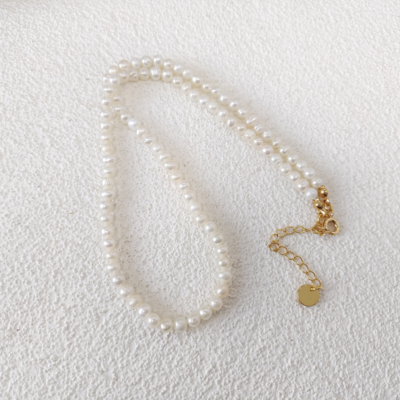 20g Weight Necklace Classification 1 Piece Quantity Daily Occasion Freshwater Pearl Material Solid Color Pattern Women'S Gender Beaded Design Fashion Style 1 Piece Fashion Solid Color Freshwater Pearl Beaded Necklace 14
