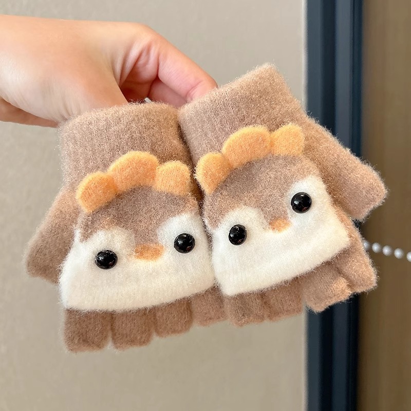 Guantes infantiles de invierno para niñas de invierno de cinco dedos para mujeres 2025 nuevos bebés calientes lindas niñas y niños