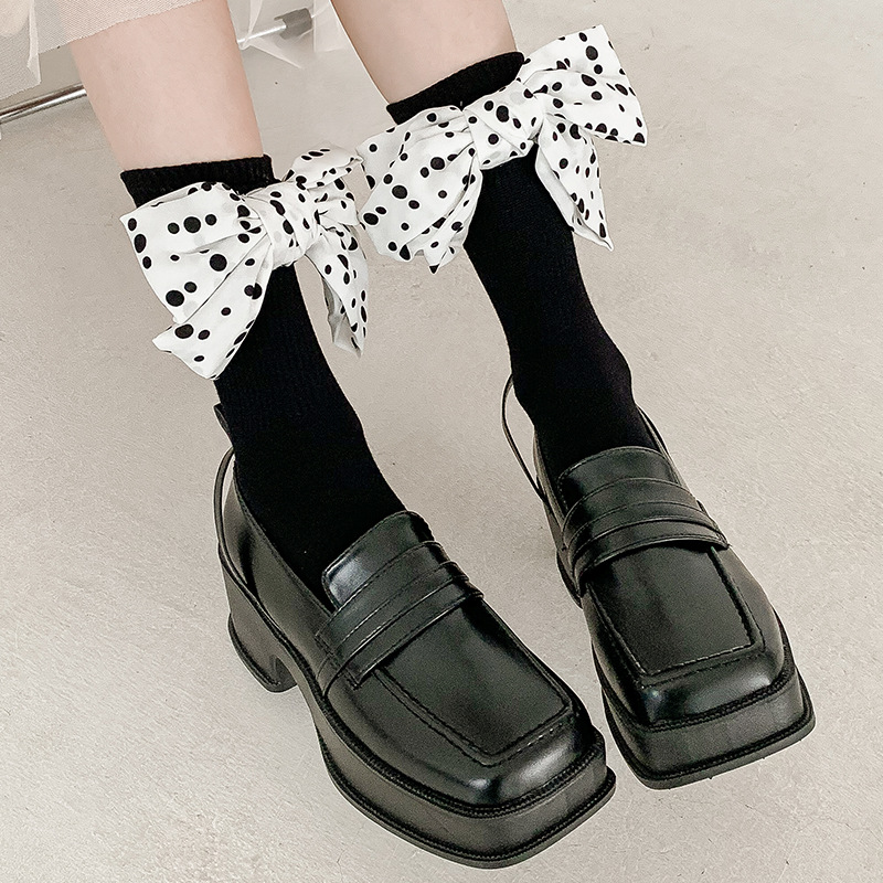 Calcetines de las nuevas mujeres arco grande estilo Lolita estilo preppy calcetines JK personalidad dulce princesa calcetines al por mayor