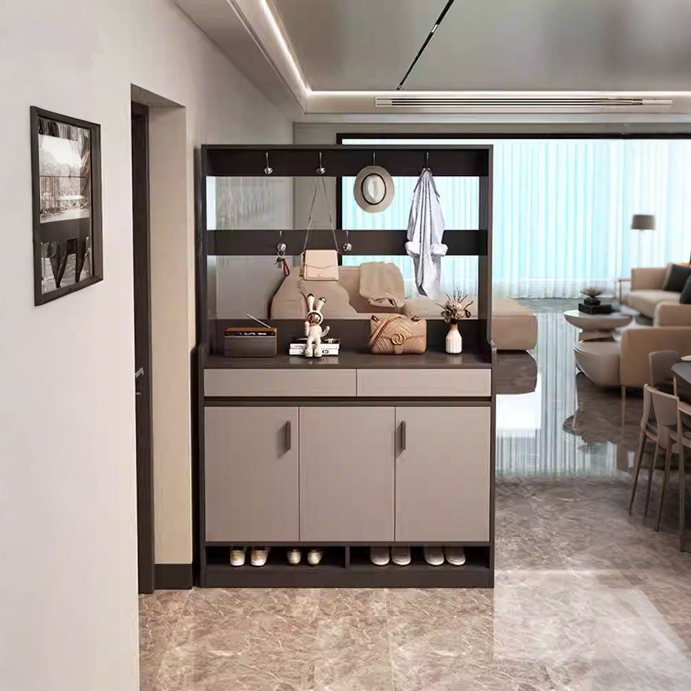 Shoe Cabinet, Entrance Cabinet, Living Room Partition Rack, Household Partition Screen Cabinet, Integrated Wall Shoe Rack Storage Cabinet