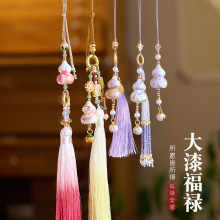 寺庙同款大漆葫芦挂件新中式葫芦手机挂链吊坠包包挂件车挂批发