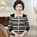 妈妈秋装打底衫2025年新款中老年妇女秋冬洋气毛衣上衣针织衫开衫，女装针织衫/毛衣，妃慕昵服饰