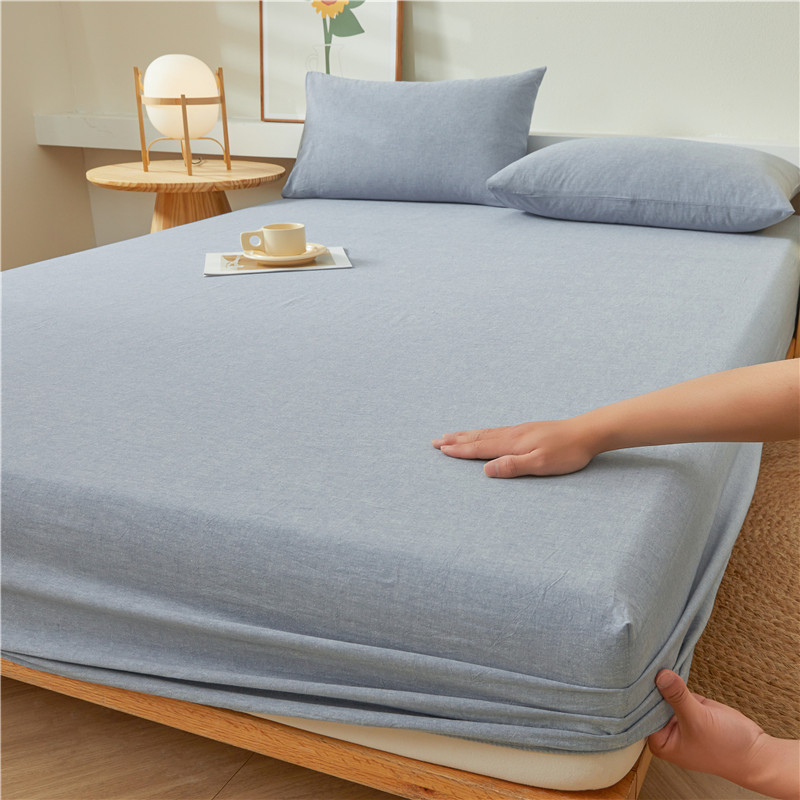 2025 nueva sábana de algodón 100 funda protectora de colchón de algodón 2025 nueva sábana universal todo incluido de cuatro estaciones 3