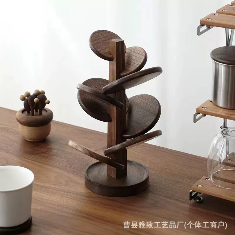 Ореховое дерево подставка для гостиной деревянная столешница теплоизоляционный коврик съемная рождественская елка кофе чайная подставка для украшения