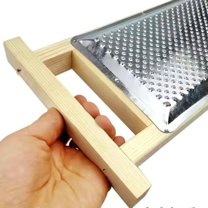 Nuevo molino de barro de acero inoxidable de madera de cocina molino de jengibre molino de puré de papas molino de fruta molino de alimentos suplementarios para bebés molino de alimentos